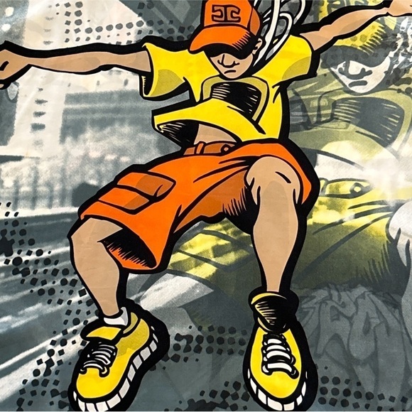 Vintage JORDON CRAIG Y2K Hip Hop 90s Button Front Graphic Shirt Size XL - Picture 5 of 8